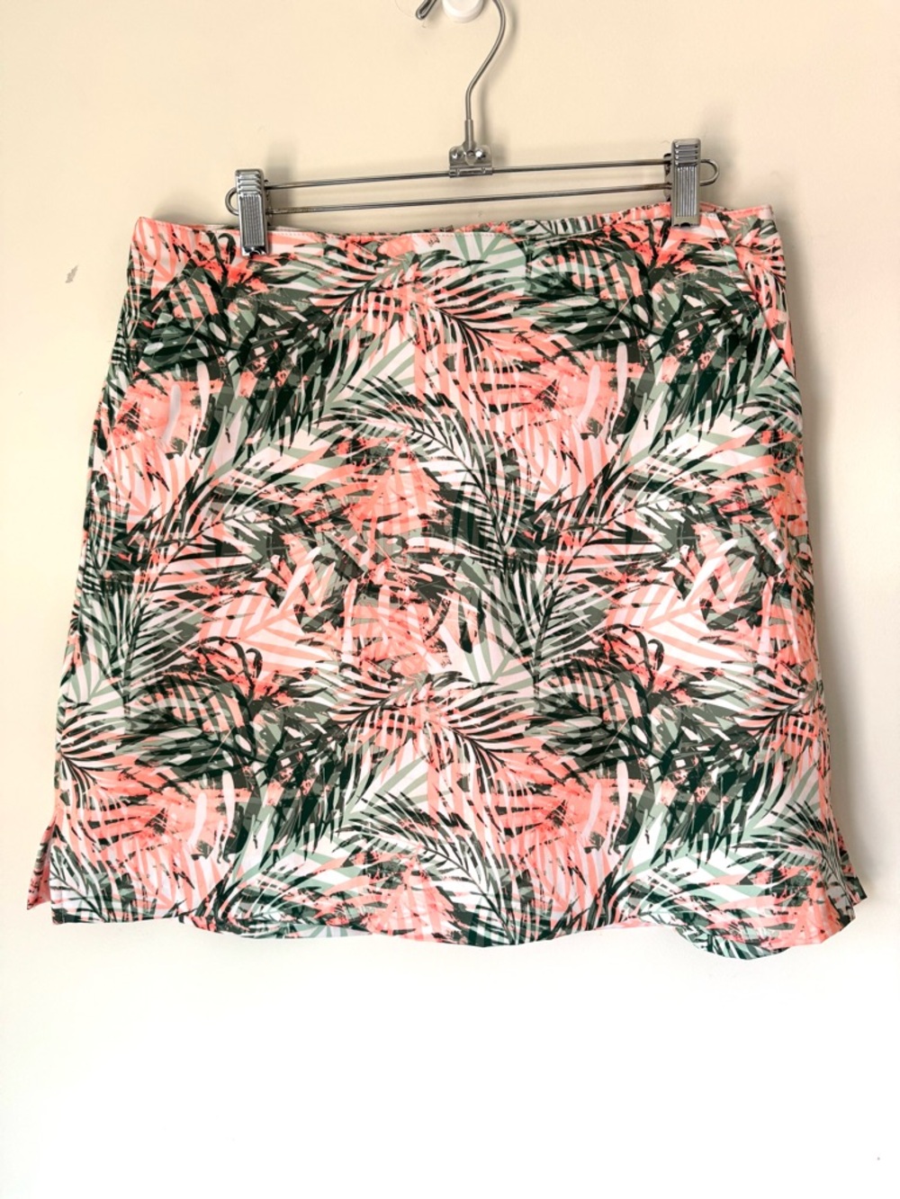 Lady Hagen tropical palm golf skirt EUC pockets Size 8